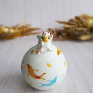 Vase Miniature porcelaine Maneki Neko