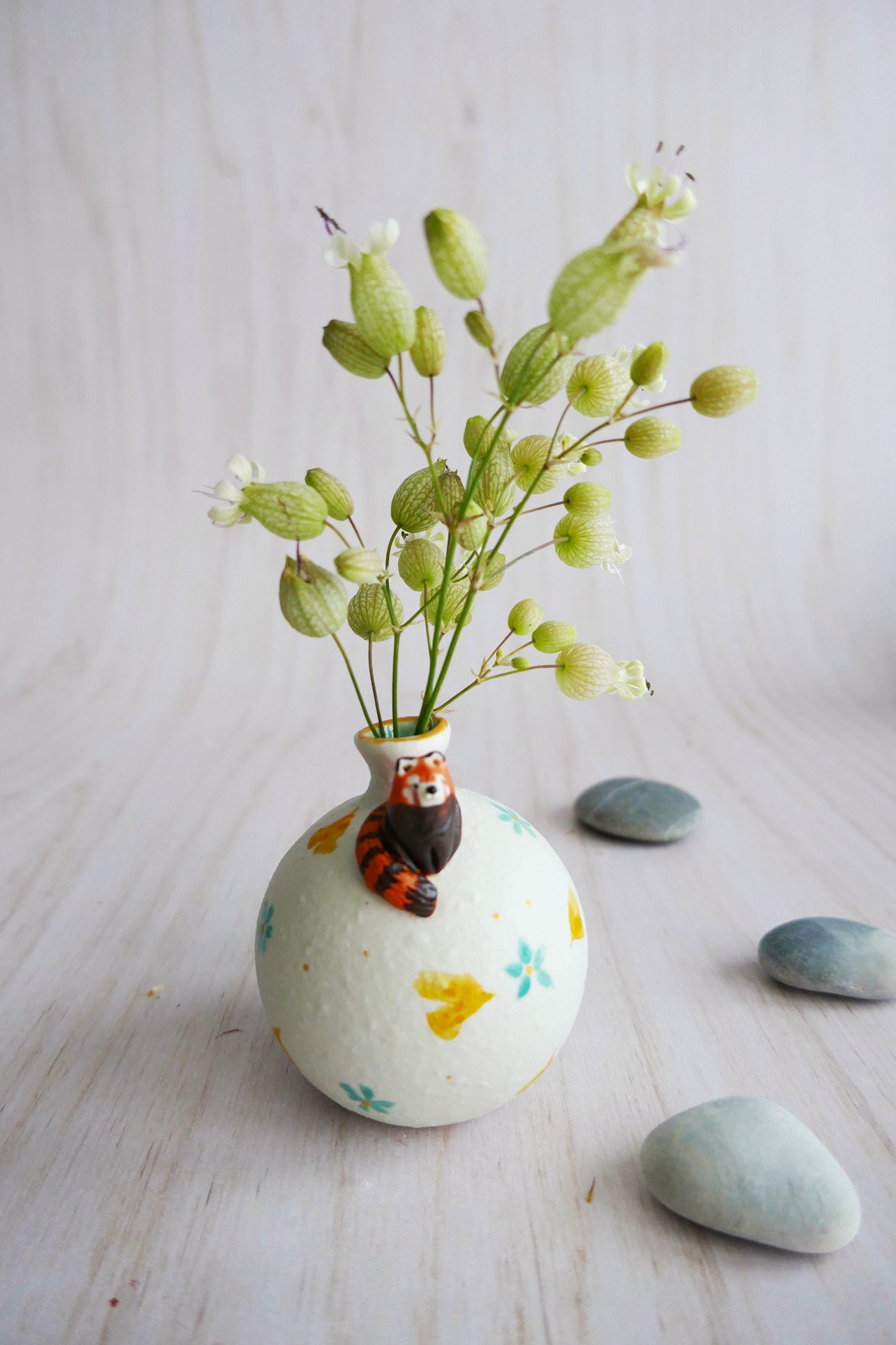 Vase Miniature porcelaine Panda Roux – Image 2