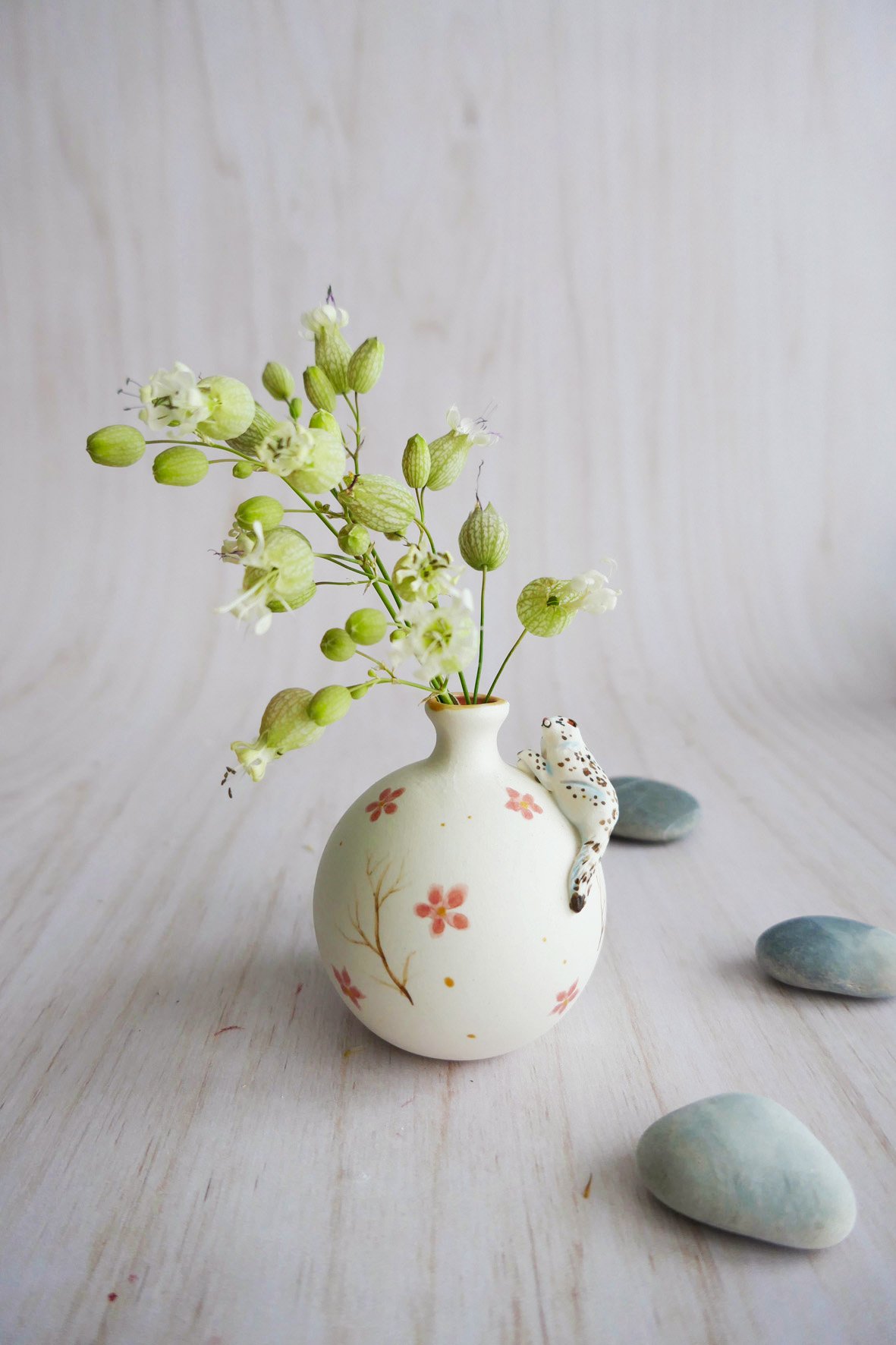 Vase Miniature porcelaine Panthère blanche – Image 5