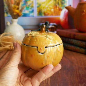 Grande Boîte Citrouille au Chat Noir